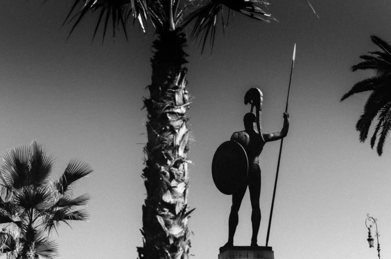 Statue in Achilleion Palace gardens, Corfu, Greece